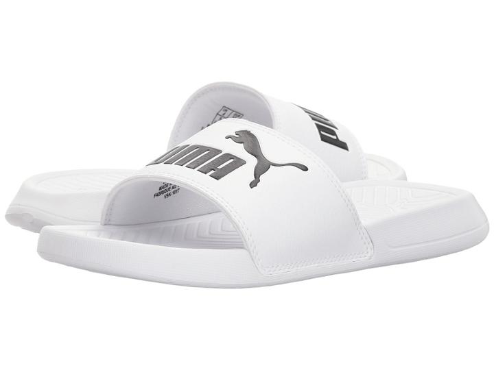Puma Kids Popcat (big Kid) (puma White/puma Black) Kids Shoes