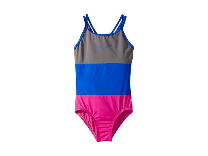 Nike Kids Spiderback One-piece (little Kids/big Kids) (fuchsia Blast) Girl's Swimsuits One Piece