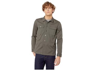 Iron And Resin Deadstock Shirt (olive) Men's Long Sleeve Button Up