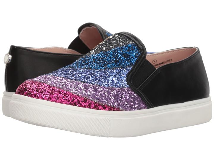 Steve Madden Kids Jwish (little Kid/big Kid) (black Multi) Girl's Shoes
