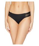 Isabella Rose Beach Solids Maui Bikini Bottom (black) Women's Swimwear