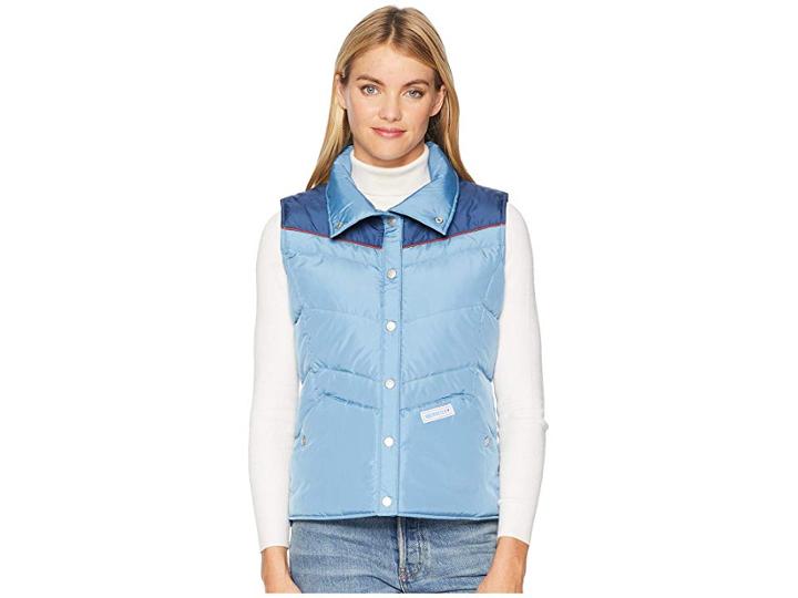 Obermeyer Carson Down Vest (storm Squall) Women's Sleeveless