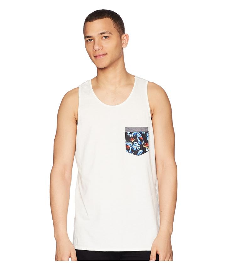 Rip Curl Mack Heritage Pocket Tank Top (off-white) Men's Sleeveless