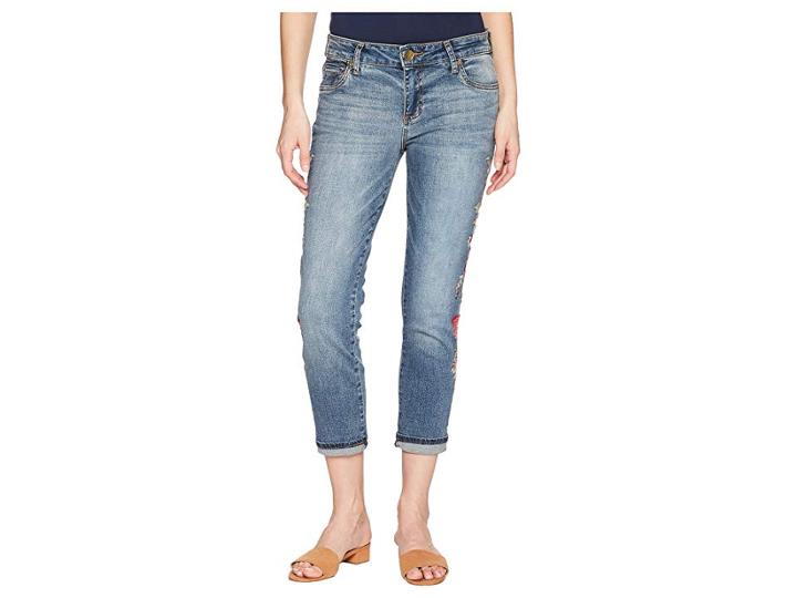 Kut From The Kloth Petite Catherine Boyfriend Five-pocket In Rectified (rectified) Women's Jeans