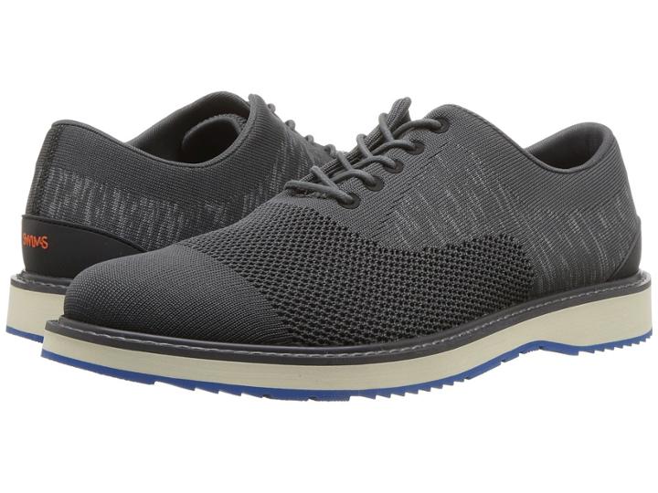 Swims Barry Oxford Knit (dark Gray/blitz Blue) Men's Shoes