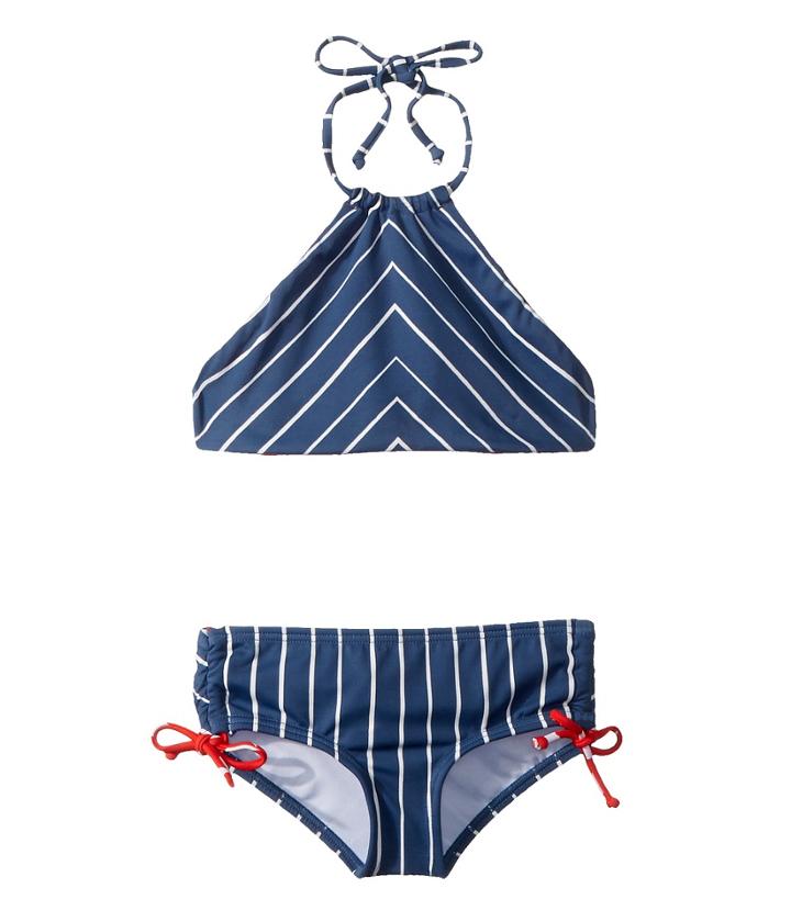 Billabong Kids Seein Stars High Neck Swim Set (little Kids/big Kids) (multi) Girl's Swimwear Sets