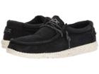 Hey Dude Wally Washed (black) Men's Shoes