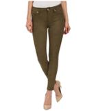 7 For All Mankind High Waist Ankle Knee Seam Skinny In Olive (olive) Women's Jeans