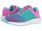 Under Armour Kids Ua Gps Pursuit Prism (little Kid) (venetian Blue/fluo Fuchsia/green Typhoon) Girls Shoes