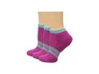 Thorlos 84 N Runner Micro Mini 3-pair Pack (fuchsia/spearmint) Women's Low Cut Socks Shoes
