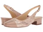 Trotters Dea (blush Printed Woven Leather/smooth Man Made) Women's 1-2 Inch Heel Shoes