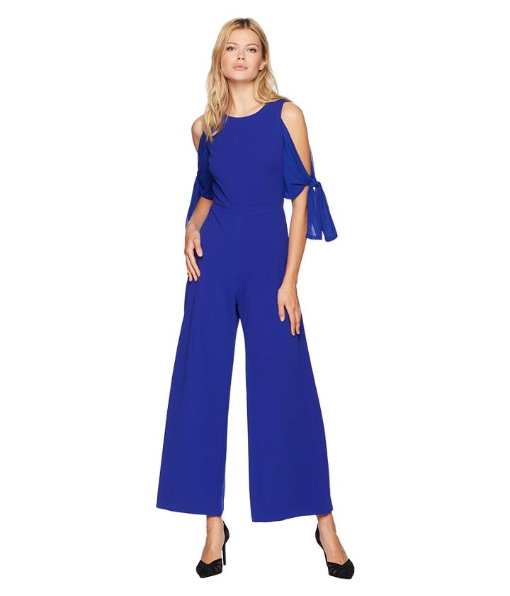 Taylor Cold Shoulder Jumpsuit (deep Royal) Women's Jumpsuit & Rompers One Piece