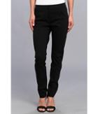 Christin Michaels Ankle Pant With Angle Slit Pockets (black) Women's Casual Pants