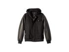 Urban Republic Kids Dylan Wool Varsity Jacket W/ Faux Leather Sleeves (toddler) (black) Boy's Coat