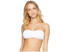The Bikini Lab Rib-thym Nation Bandeau Top (white) Women's Swimwear