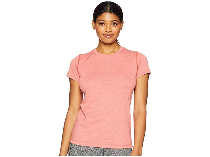 New Balance Heather Tech Tee (flame Heather) Women's T Shirt