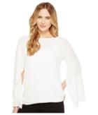 Calvin Klein Split Sleeve W/ Cami (soft White) Women's Sweater