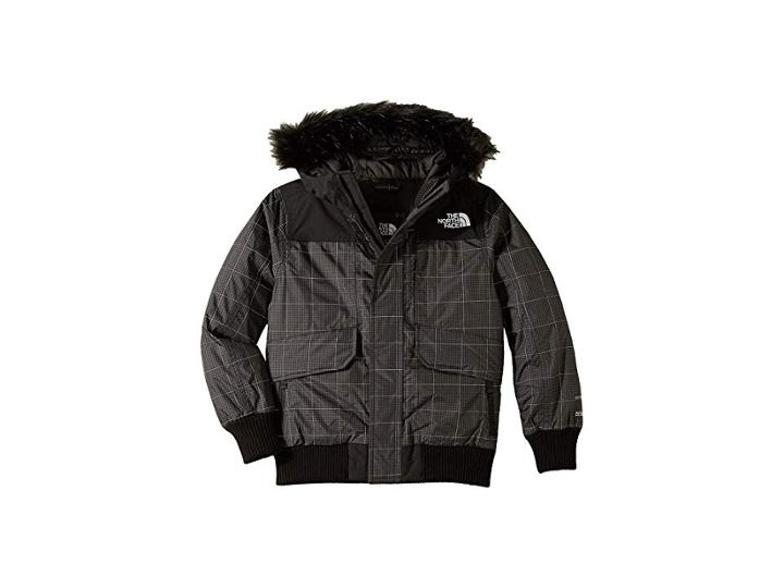 The North Face Kids Gotham Down Jacket (little Kids/big Kids) (tnf Black Reflective Grid) Boy's Coat