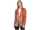Fdj French Dressing Jeans Faux Suede Printed Jacket (whisky) Women's Coat