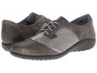 Naot Harore (rainy Gray Leather/gray Shimmer Leather/shadow Gray Nubuck) Women's Flat Shoes