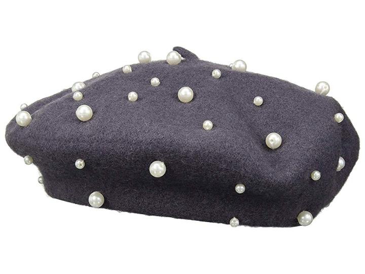 San Diego Hat Company Wfb2014 Pearl Beret (grey) Berets