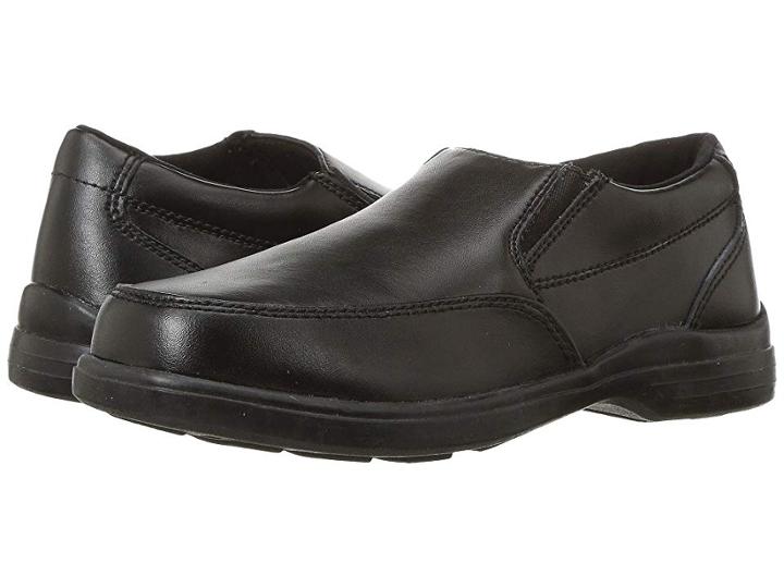 Hush Puppies Kids Shane (little Kid/big Kid) (black Leather) Boy's Shoes