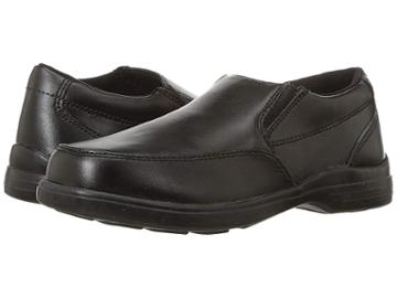 Hush Puppies Kids Shane (little Kid/big Kid) (black Leather) Boy's Shoes
