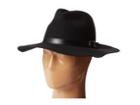 Michael Stars Oh My Darling Wide Brim Hat (black) Fedora Hats