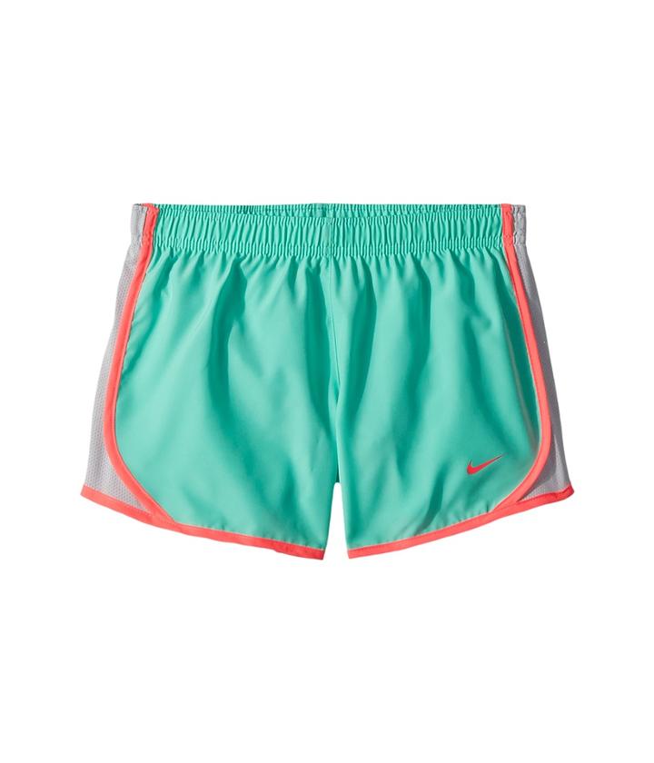 Nike Kids Dry Tempo Running Short (little Kids/big Kids) (light Menta/wolf Grey/racer Pink) Girl's Shorts