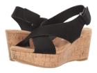 Dirty Laundry Dl Dream Big Wedge Sandal (black) Women's Wedge Shoes