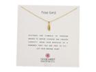 Dogeared Free Bird, Open Feather Necklace (gold Dipped) Necklace