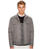 Eleventy Flannel Denim Style Jacket (grey) Men's Coat
