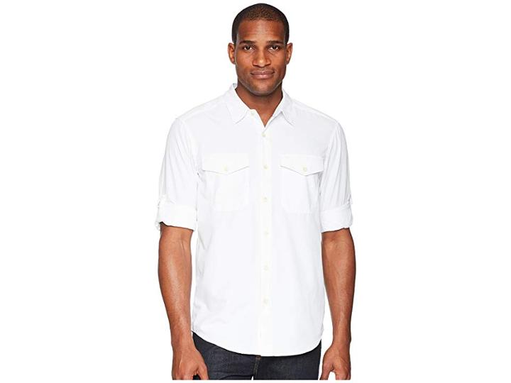 Exofficio Bugsaway(r) Briso Long Sleeve Shirt (white) Men's Long Sleeve Button Up