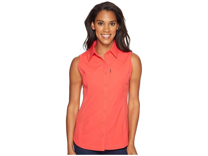 Columbia Silver Ridgetm Ii Sleeveless Shirt (red Camellia) Women's Sleeveless