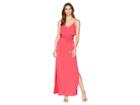 Michael Michael Kors Chain Strap Flutter Maxi (deep Pink) Women's Dress