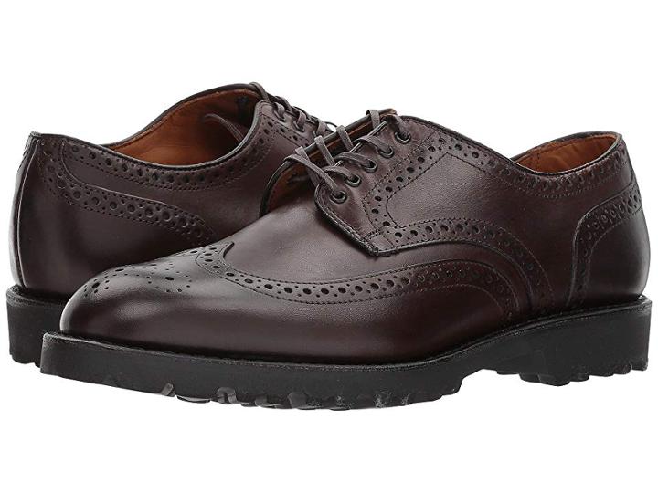 Allen Edmonds Tate Wingtip (brown Burnished Calf) Men's Lace Up Casual Shoes