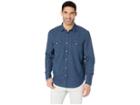 Lucky Brand Indigo Santa Fe Western Shirt (blue Print) Men's Clothing