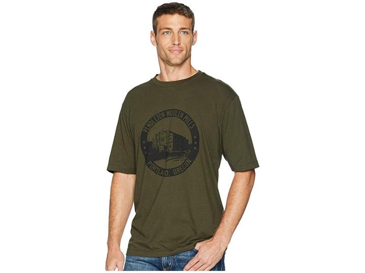 Pendleton Mill Tee (dark Olive) Men's T Shirt