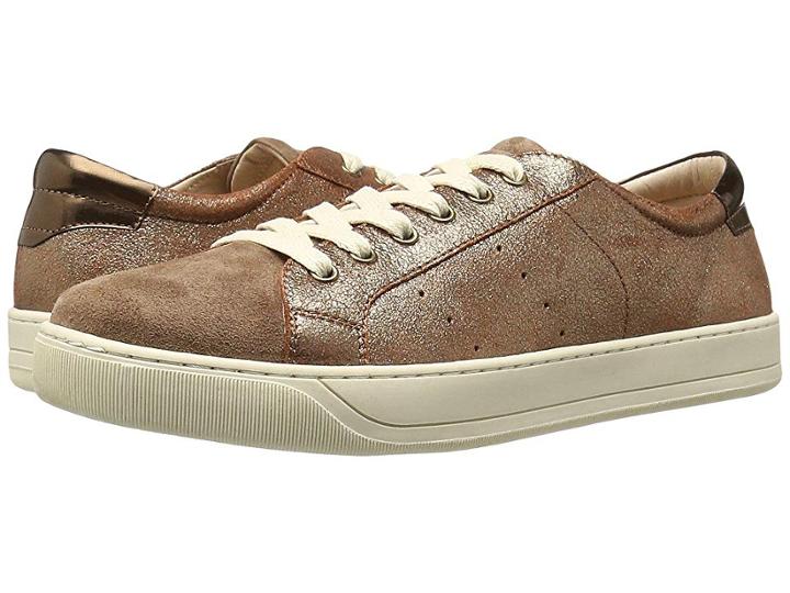 Johnston & Murphy Emerson Sneaker (copper Italian Metallic Suede) Women's Lace Up Casual Shoes