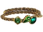 Alex And Ani The Night's Mosaic Coll. Treasure Trove Wrap Bracelet (rafaelian Gold/emerald) Bracelet