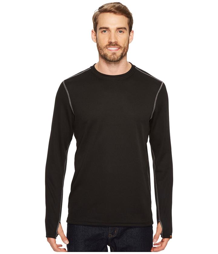 Timberland Pro Skim Coat Light Warmth Thermal Top (jet Black) Men's Clothing