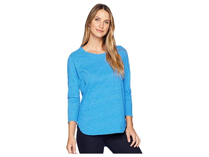 Fresh Produce Pinstripe Catalina Top (atlantic Blue) Women's Clothing