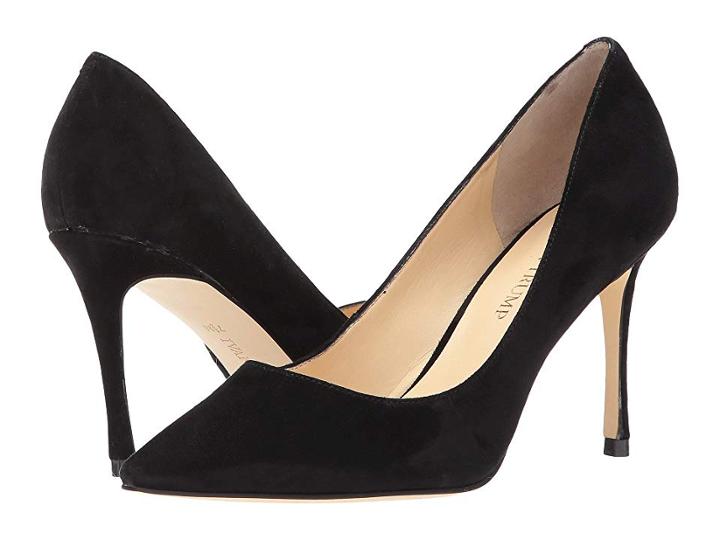 Ivanka Trump Una (black Suede) High Heels