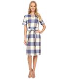 Pendleton Alex Dress (novelty Check Wool-linen) Women's Dress