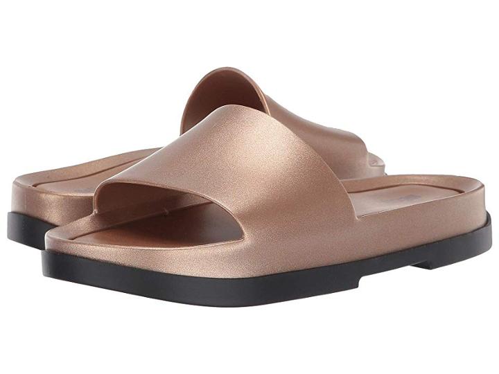 Melissa Shoes Beach Slide Platform (black/gold) Women's Shoes