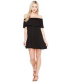Culture Phit Summer Off The Shoulder Ruffle Dress (black) Women's Dress