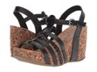 Blowfish Humble-c (black Die Cut/hypno Snake Pu) Women's Wedge Shoes