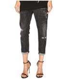 Dsquared2 Cool Girl Cropped Jeans In Sparkle Wash (black) Women's Jeans