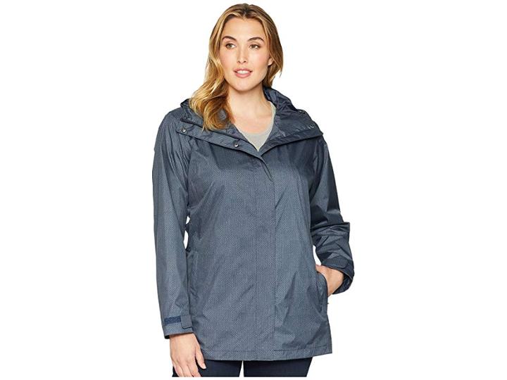 Columbia Plus Size Splash A Little Ii Rain Jacket (india Ink Starts Print) Women's Coat