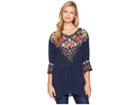 Johnny Was Shaylee Blouse (deep Dawn) Women's Blouse
